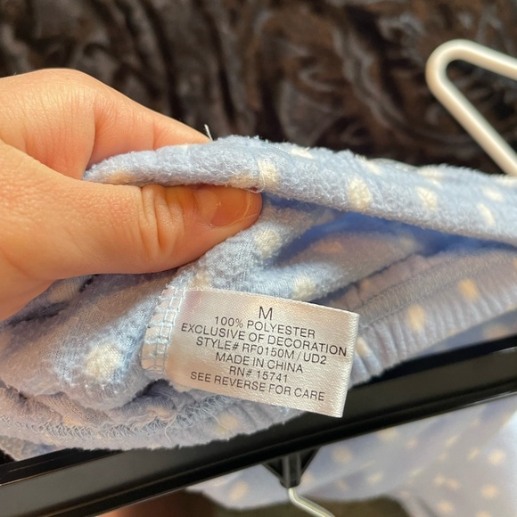 Blue Polka Dot PJ Pants - Picture 3 of 3